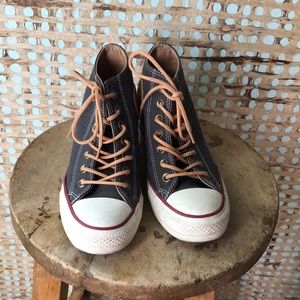 EUC Coverse high heel wedge sneakers.